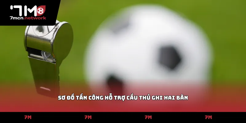 Sơ đồ tấn công hỗ trợ cầu thủ ghi hai bàn